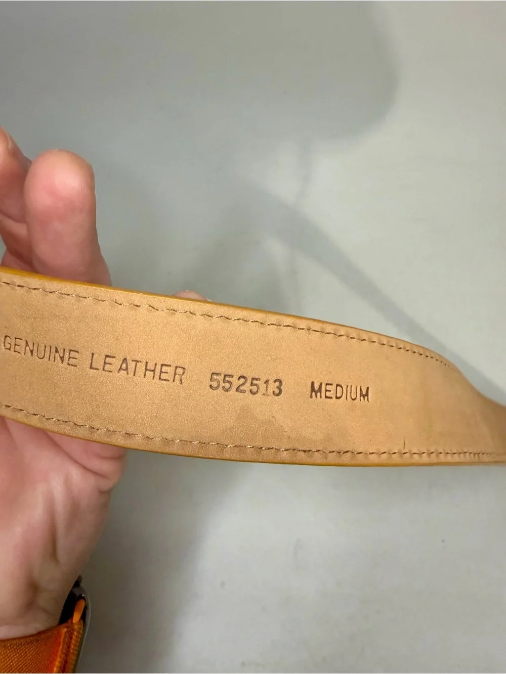 Vintage Michael Kors Genuine Leather Belt with silver Buckle Size M Mens 34 1.5”